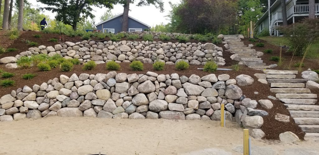 waterfront retaining wall